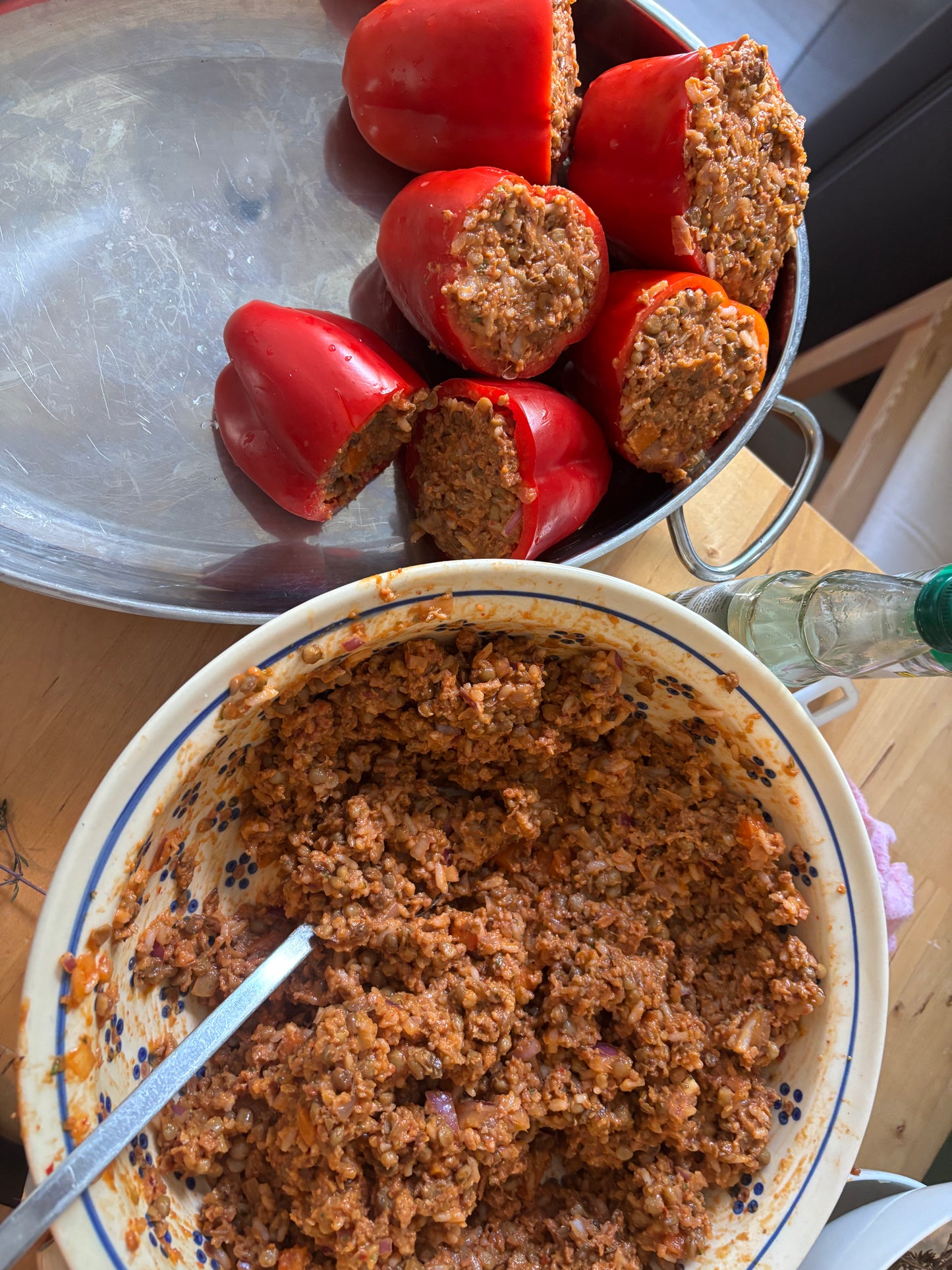meal prep gefüllte paprika